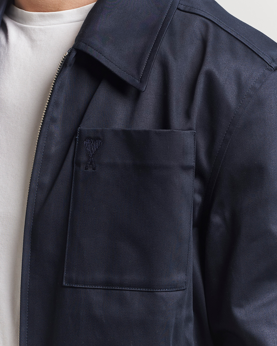 Homme | Manteaux Et Vestes | AMI | Zipped Jacket Navy Blue