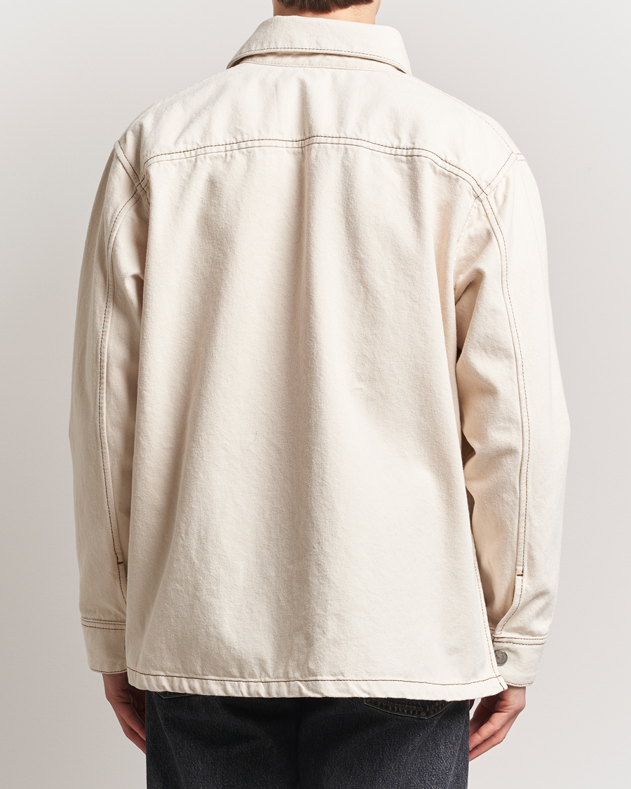 Homme | Manteaux Et Vestes | AMI | Patch Embroidered Overshirt White Cream