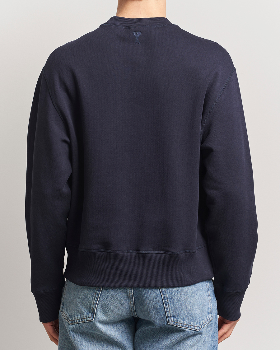 Homme | Pulls Et Tricots | AMI | Logo Sweatshirt Navy Blue