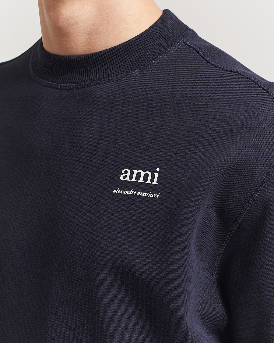 Homme | Pulls Et Tricots | AMI | Logo Sweatshirt Navy Blue