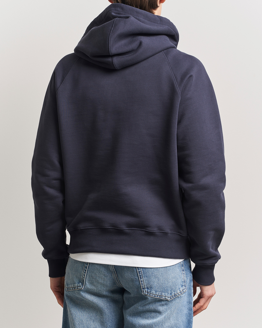 Homme | Pulls Et Tricots | AMI | Paris Logo Hoodie Navy Blue