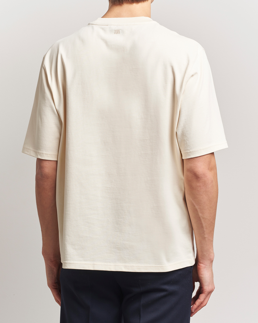 Homme | T-shirts | AMI | Bouclé Heart T-Shirt White Cream