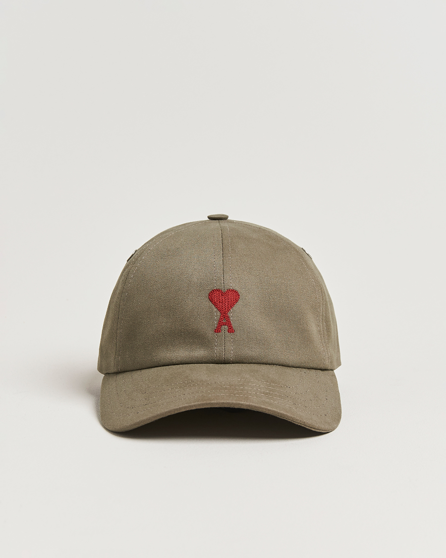 Homme | AMI Heart Logo Cap Smoke Grey | AMI | Heart Logo Cap Smoke Grey