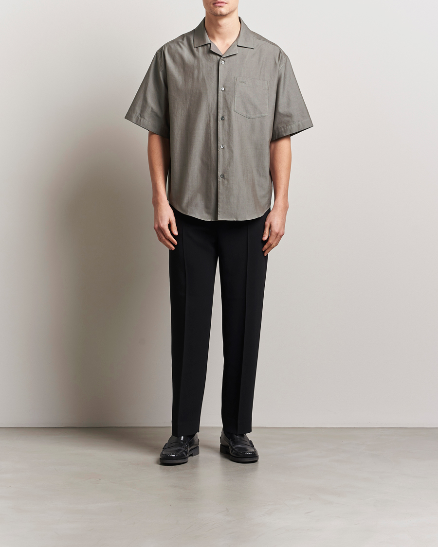 Homme | Chemises | AMI | Short Sleeve Boxy Shirt Smoke Grey