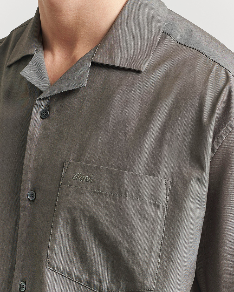 Homme | Chemises | AMI | Short Sleeve Boxy Shirt Smoke Grey