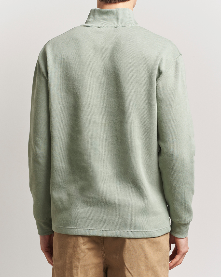 Homme | Pulls Et Tricots | Armor-lux | Camionneur Cotton Half Zip Sweater Shadow Green