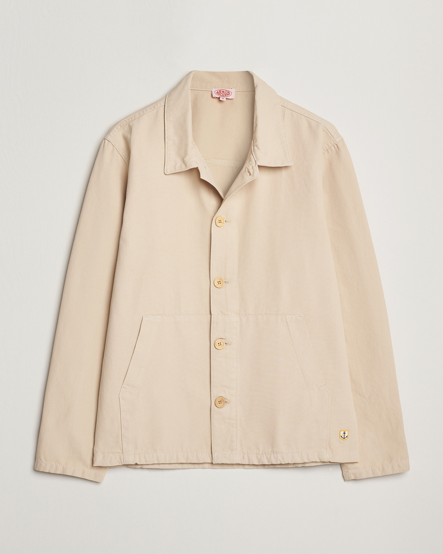 Homme | Chemises | Armor-lux | Veste Pecheur Heritage Overshirt Oyster Clair