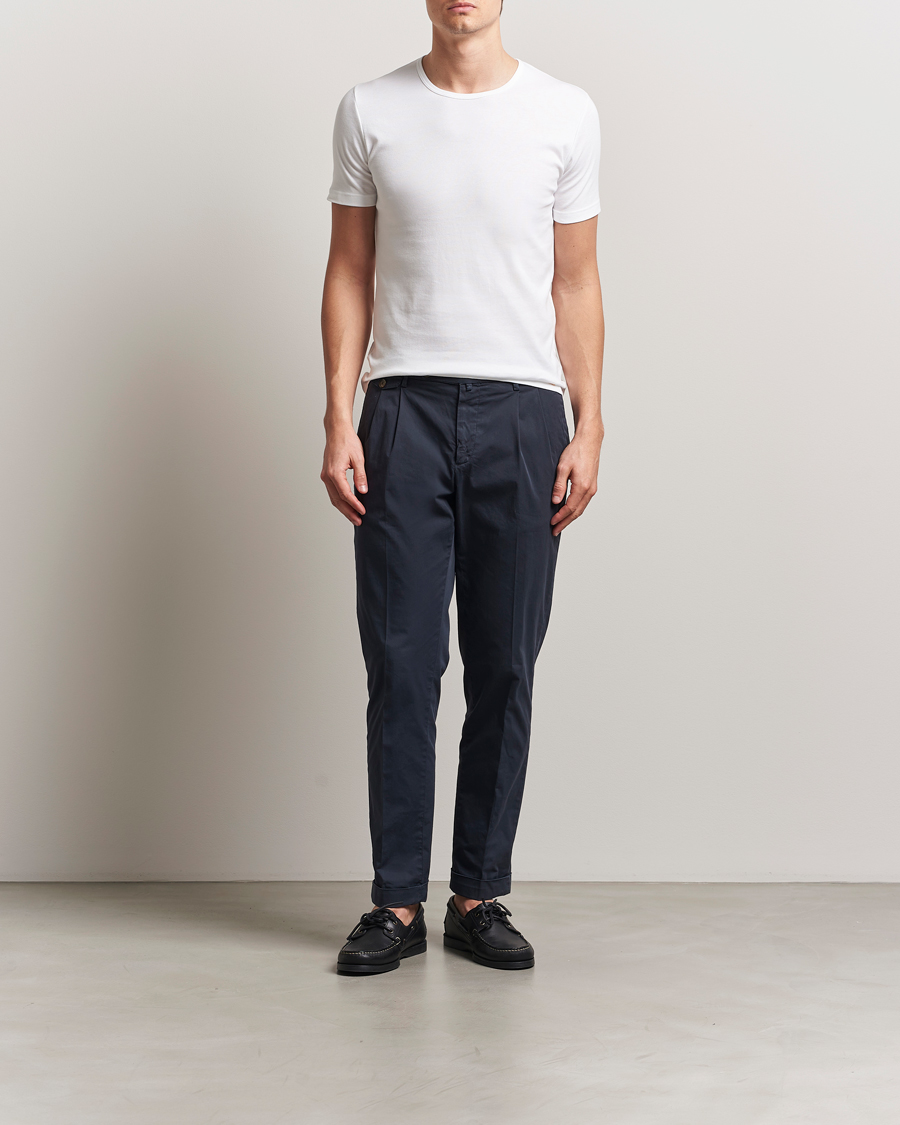 Homme | T-shirts | Armor-lux | 2-Pack Crew Neck T-Shirt White/White