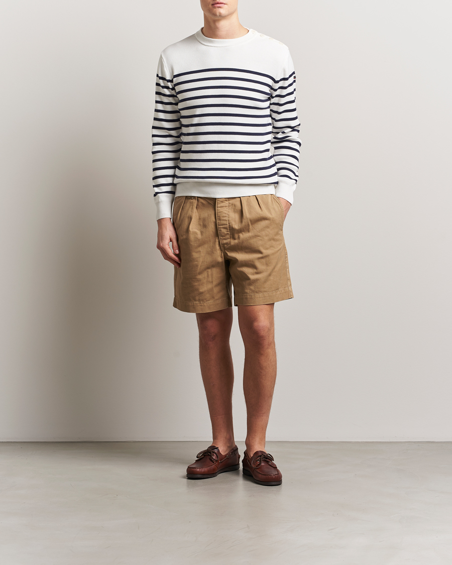 Homme | Pulls Et Tricots | Armor-lux | Groix Striped Sweater Milk/Navy