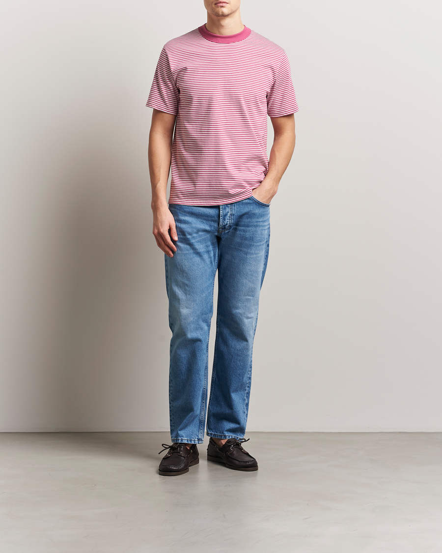 Homme | T-shirts | Armor-lux | Callac Héritage Stripe T-Shirt Malaga/Milk