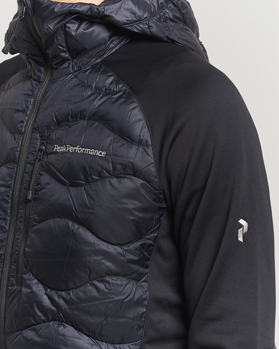 Homme | Manteaux Et Vestes | Peak Performance | Helium Down Hooded Hybrid Jacket Black