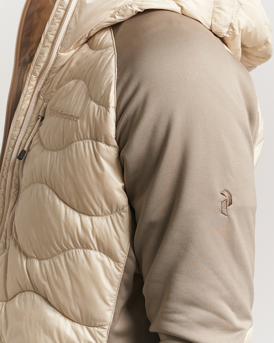 Homme | Manteaux Et Vestes | Peak Performance | Helium Down Hooded Hybrid Jacket Sand Fog