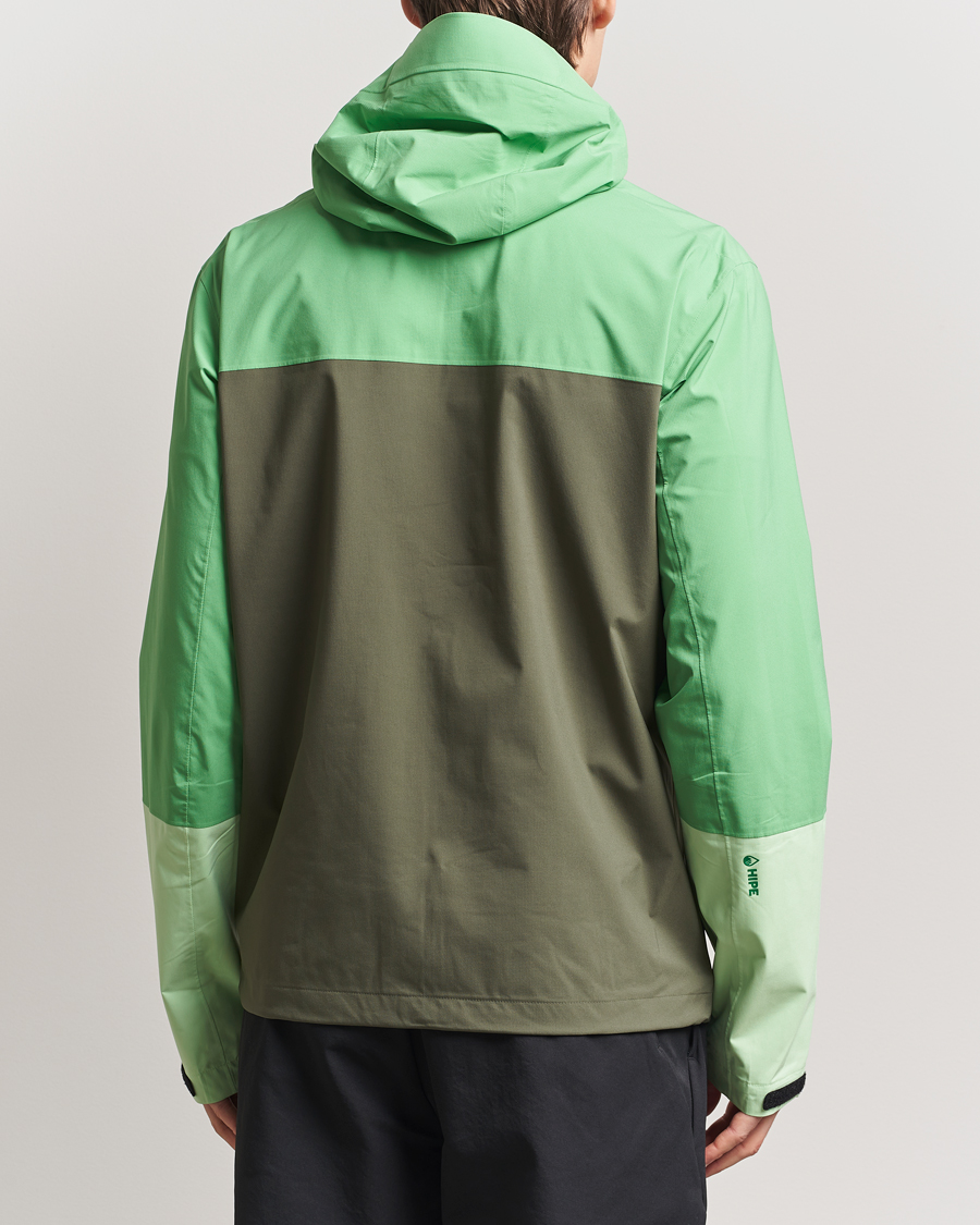 Homme | Manteaux Et Vestes | Peak Performance | Trail Hipe Hooded Shell Jacket Peppermint/Pine Needle
