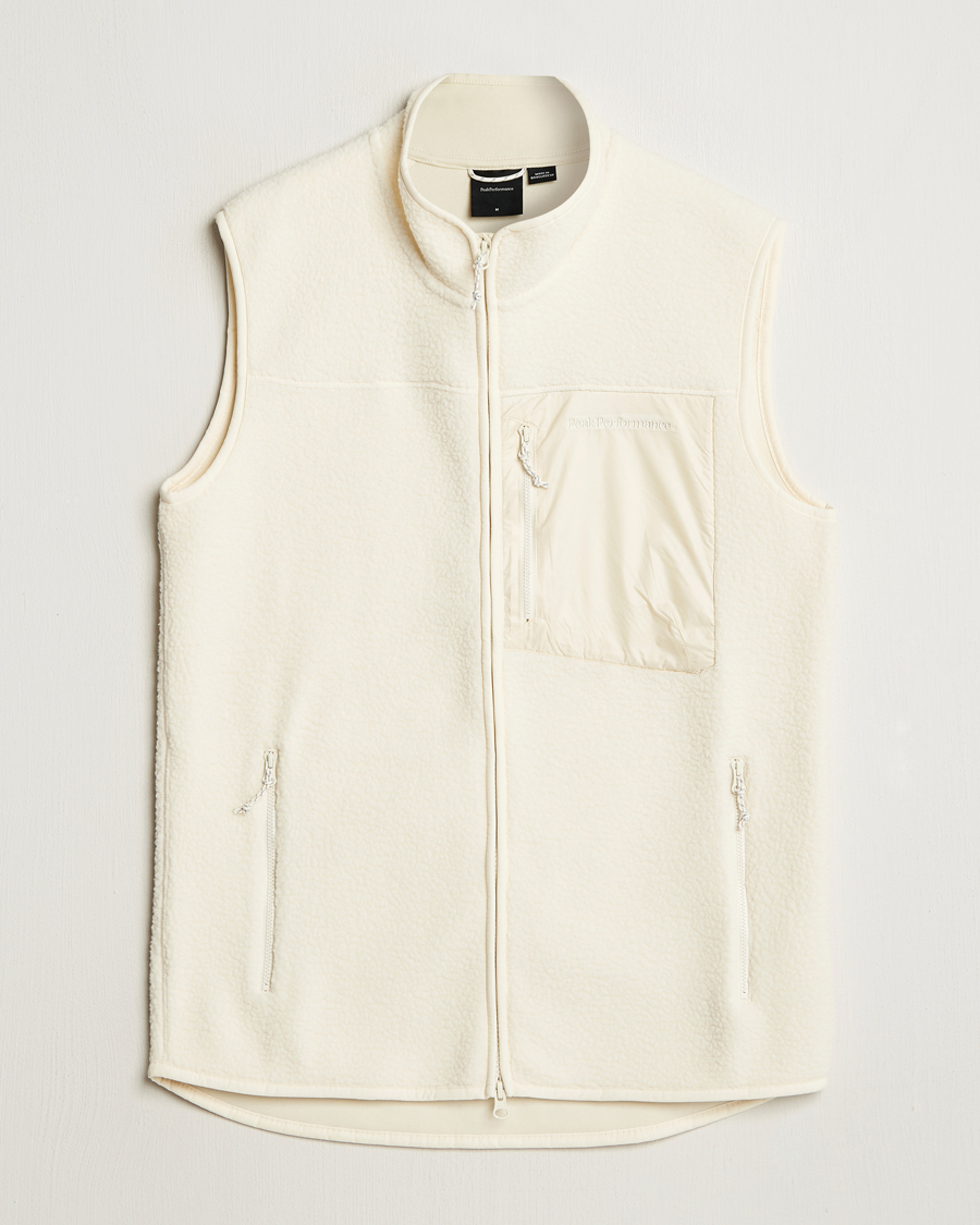 Homme | Pulls Et Tricots | Peak Performance | Pile Vest Vintage White