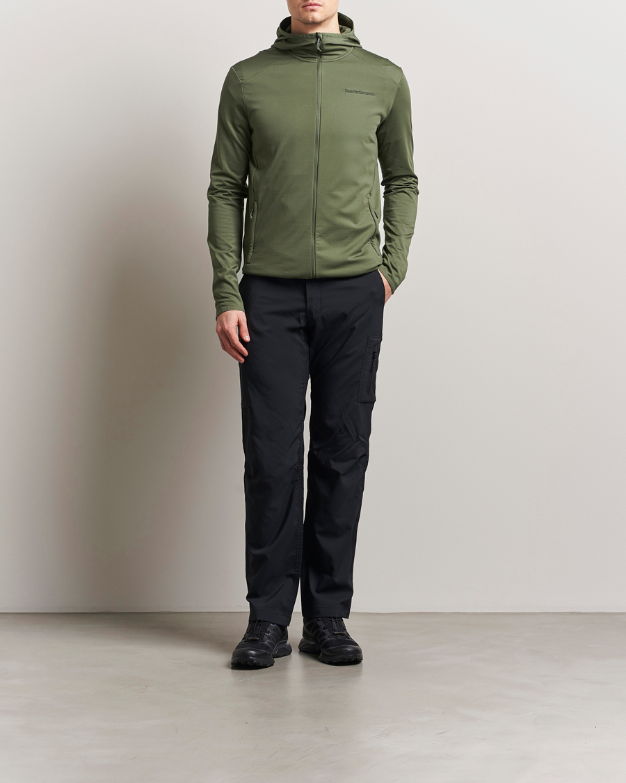 Homme | Pulls Et Tricots | Peak Performance | Light Hooded Full Zip Pine Needle