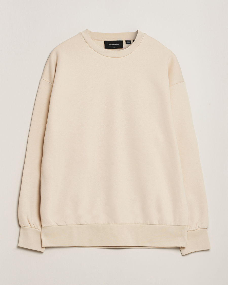 Homme | Pulls Et Tricots | Peak Performance | Original Stomp Crew Neck Sweatshirt Sand Fog