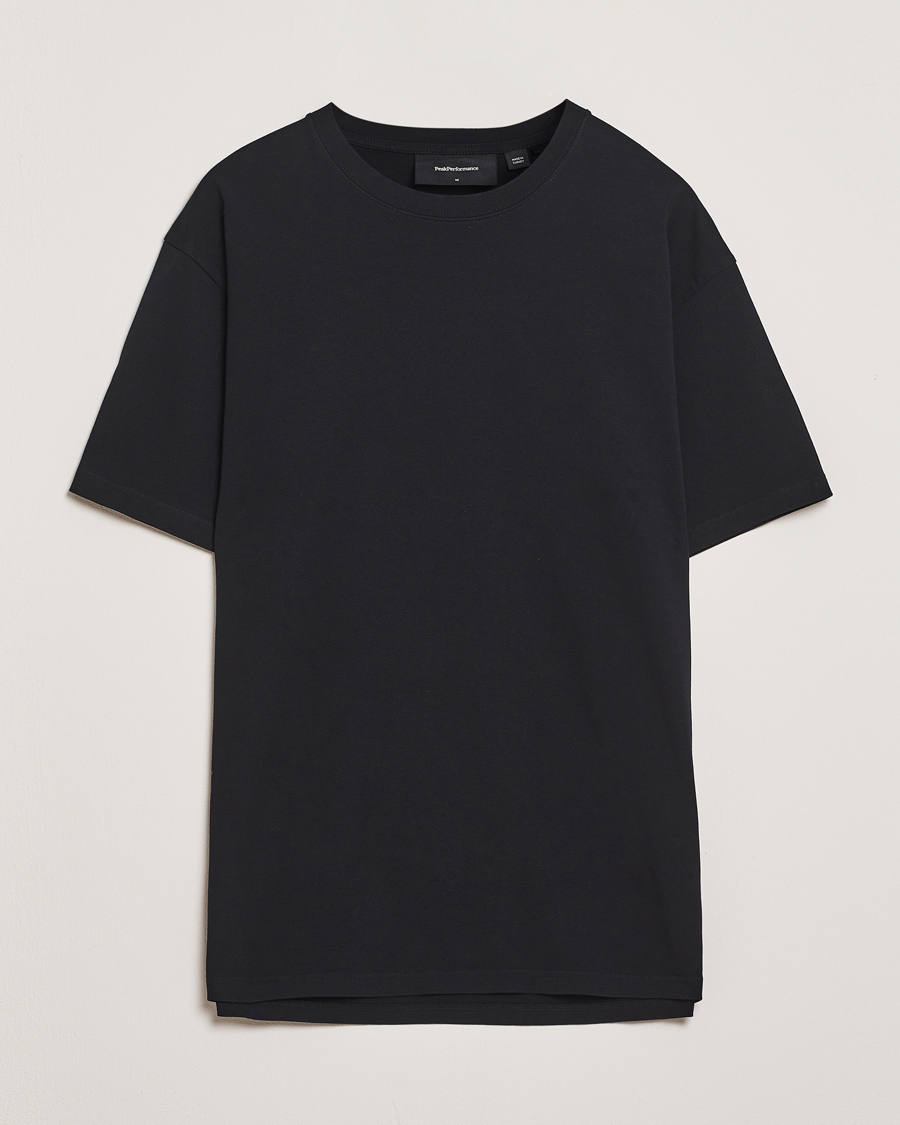 Homme | T-shirts | Peak Performance | Heavy Cotton Crew Neck T-Shirt Black