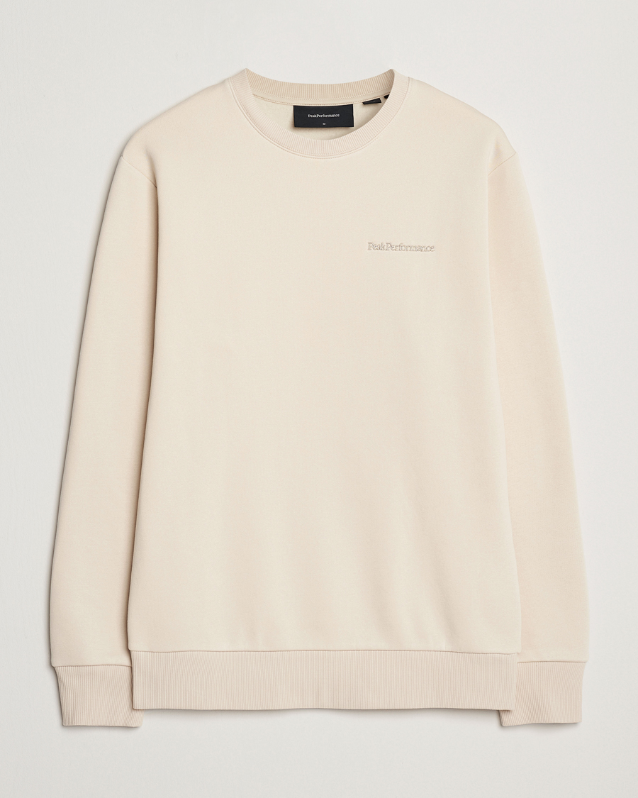 Homme | Pulls Et Tricots | Peak Performance | Original Crew Neck Sweatshirt Sand Fog