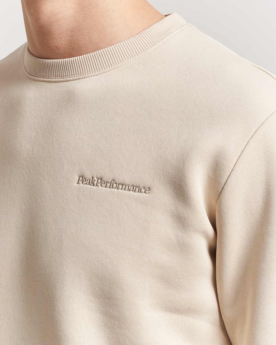 Homme | Pulls Et Tricots | Peak Performance | Original Crew Neck Sweatshirt Sand Fog