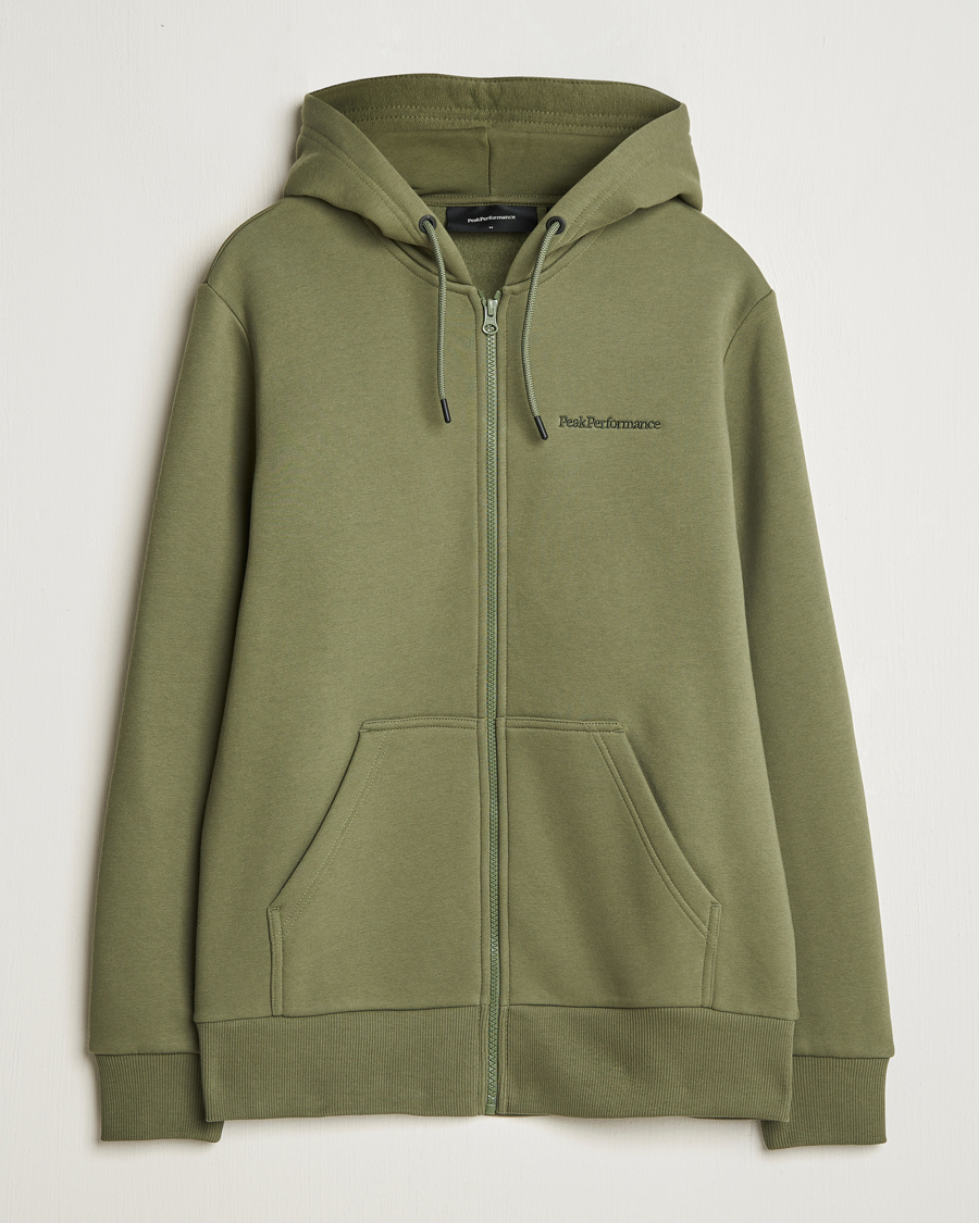 Homme | Pulls Et Tricots | Peak Performance | Original Full Zip Hoodie Pine Needle