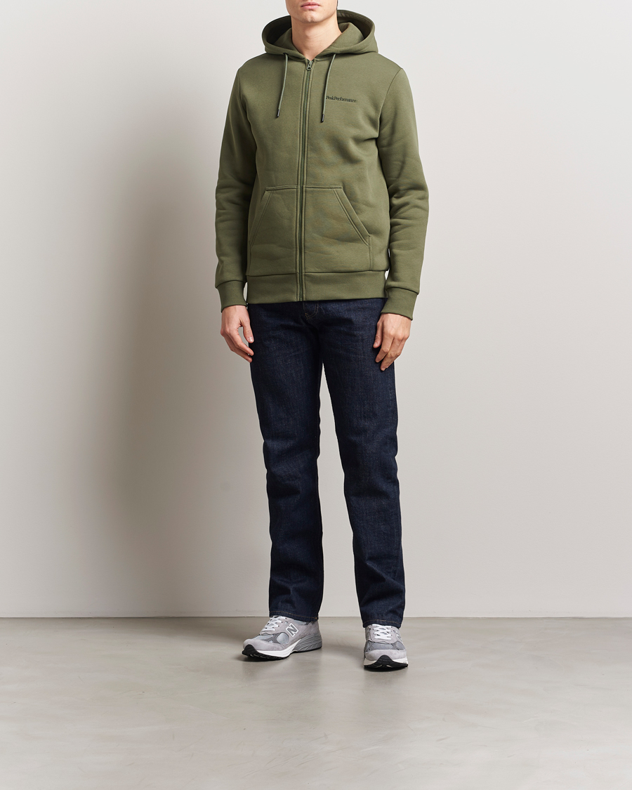 Homme | Pulls Et Tricots | Peak Performance | Original Full Zip Hoodie Pine Needle