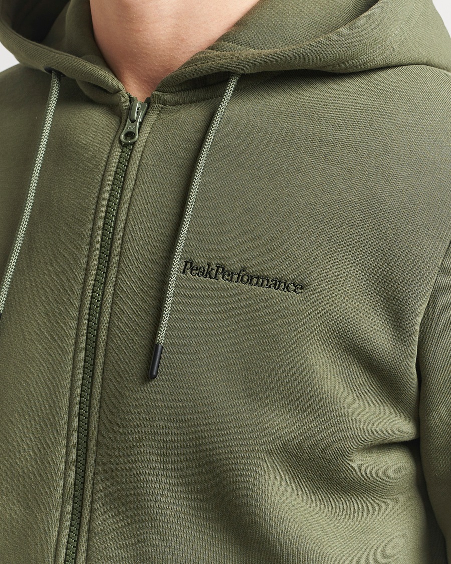 Homme | Pulls Et Tricots | Peak Performance | Original Full Zip Hoodie Pine Needle