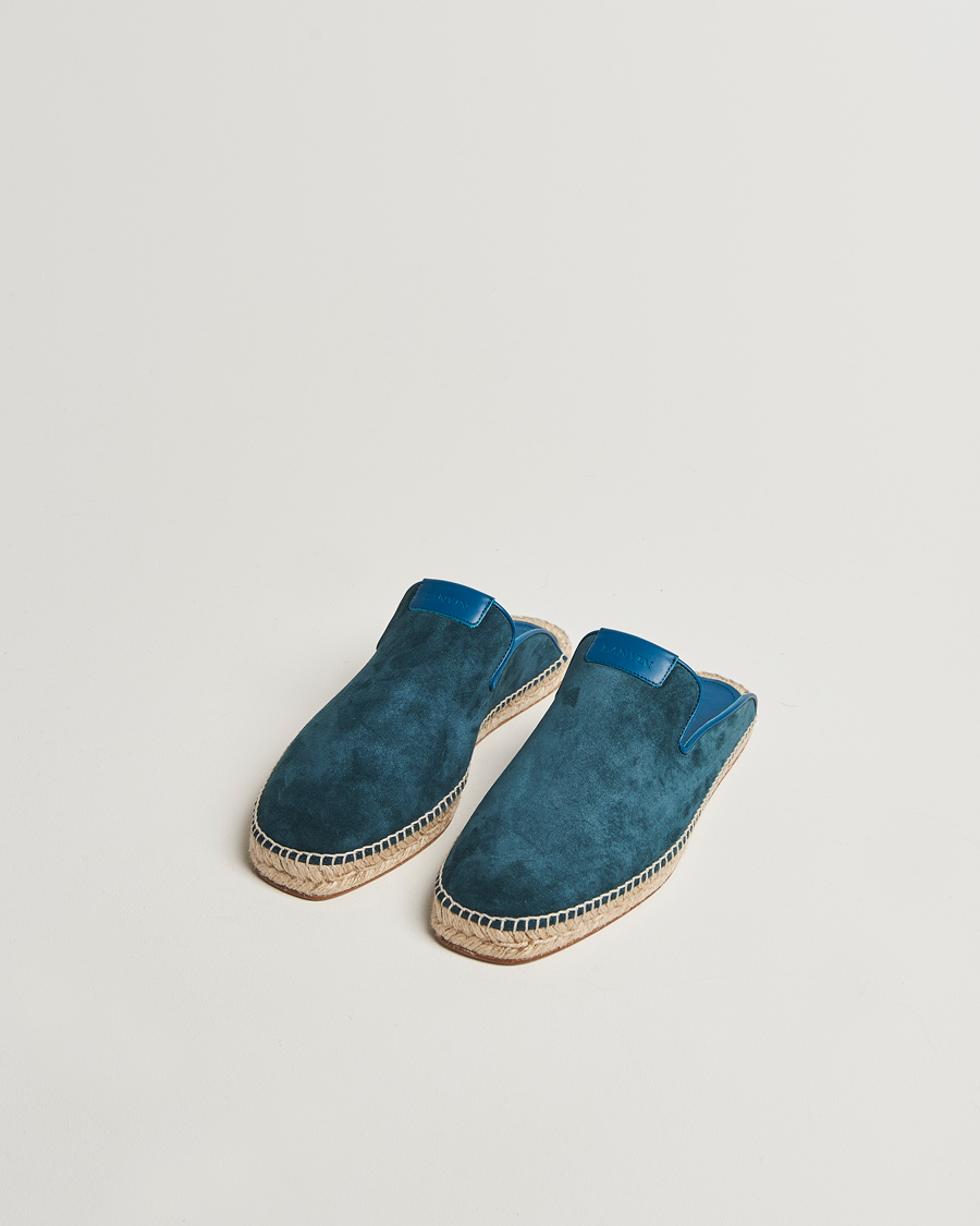 Homme | Lanvin Espadrilles Petrol Blue | Lanvin | Espadrilles Petrol Blue