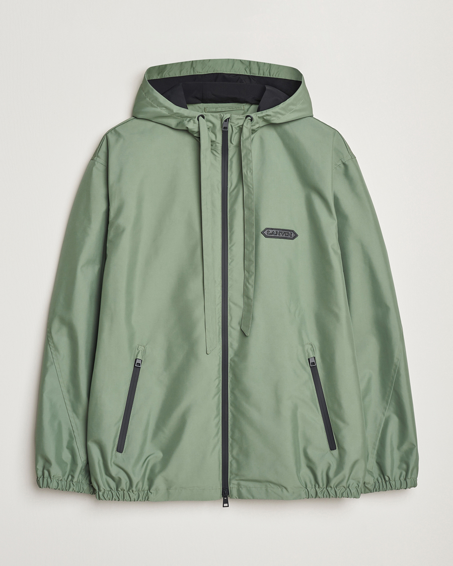 Homme | Manteaux Et Vestes | Lanvin | Hooded Windbreaker Sage Green
