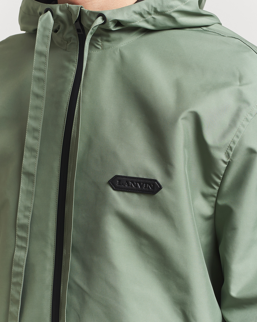 Homme | Manteaux Et Vestes | Lanvin | Hooded Windbreaker Sage Green
