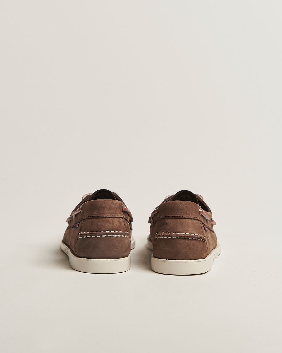 Homme | Chaussures Bateau | Sebago | Docksides Portland Nubuck Boat Shoe Dark Brown