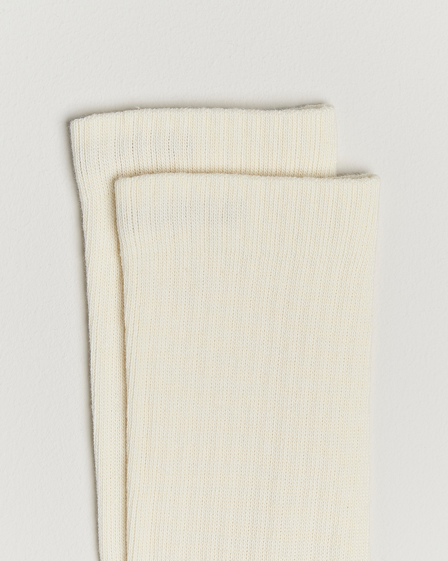 Homme | Sous-Vêtements Et Chaussettes | Sweyd | Two Tone Cotton Socks Off White/Sand