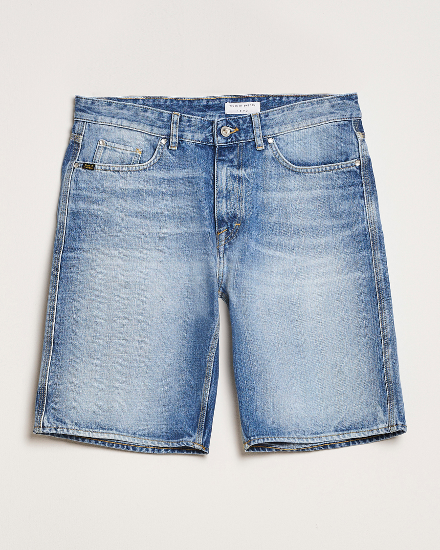 Homme | Shorts | Tiger of Sweden | Kylian Denim Shorts Medium Blue