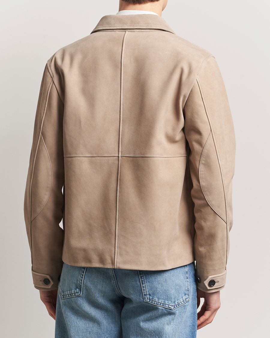 Homme | Manteaux Et Vestes | Tiger of Sweden | Leeor Suede Jacket Light Brown