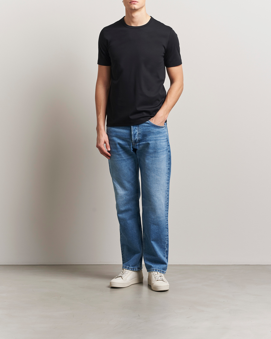 Homme | T-shirts | Tiger of Sweden | Olaf Mercerized Cotton T-Shirt Black