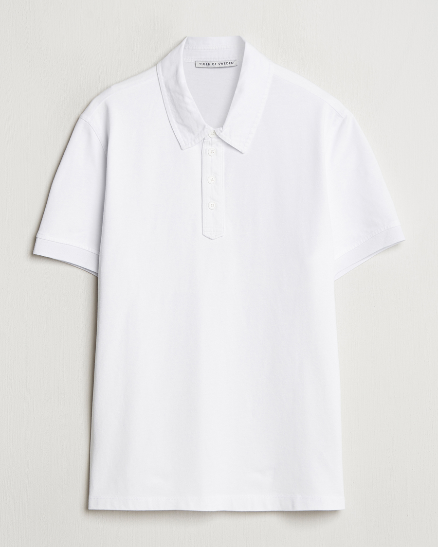 Homme | Polos | Tiger of Sweden | Ronen Cotton Polo Pure White