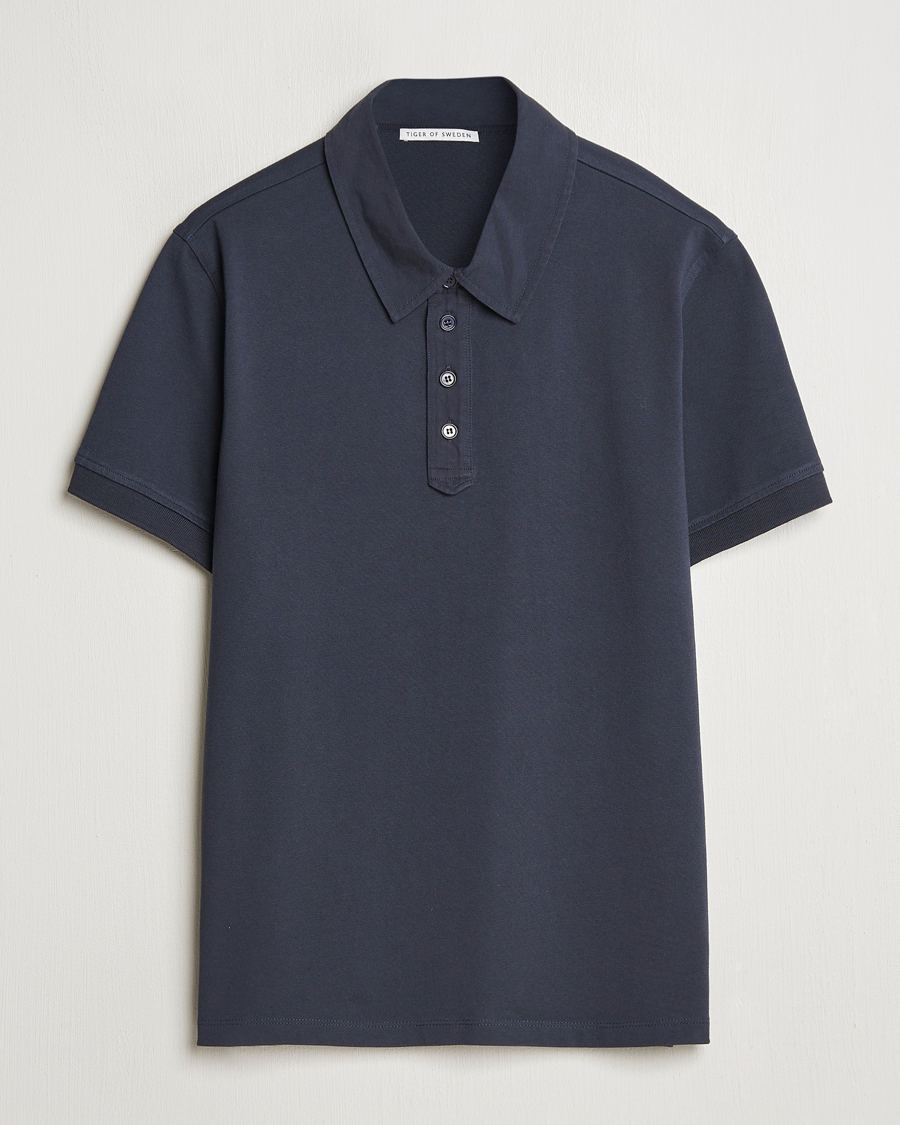 Homme | Polos | Tiger of Sweden | Ronen Cotton Polo Light Ink