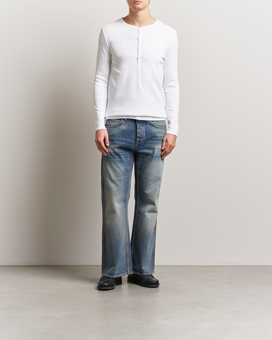 Homme | Pulls Et Tricots | Tiger of Sweden | Roye Long Sleeve Henley Pure White