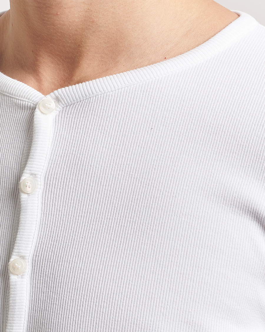 Homme | Pulls Et Tricots | Tiger of Sweden | Roye Long Sleeve Henley Pure White