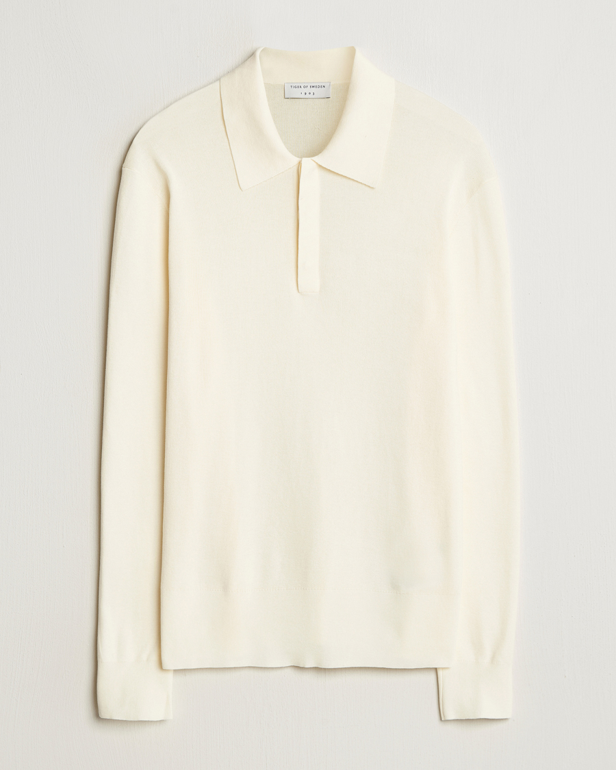 Homme | Pulls Et Tricots | Tiger of Sweden | Appleton Knitted Polo Fever White