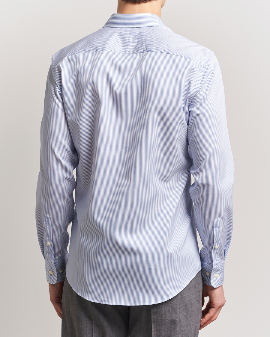 Homme | Chemises | Tiger of Sweden | Adley Cotton Striped Shirt Blue