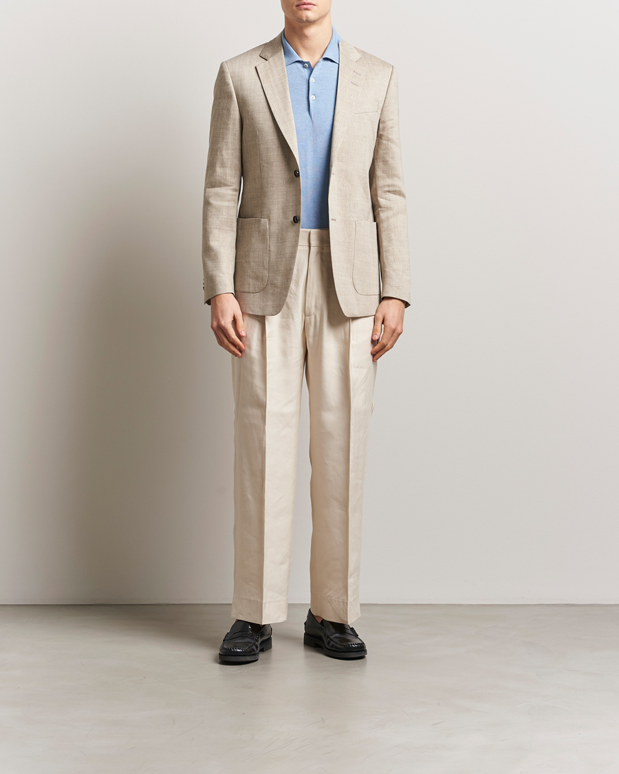 Homme | Blazers | Tiger of Sweden | Justin Linen/Wool Blazer Soft Latte
