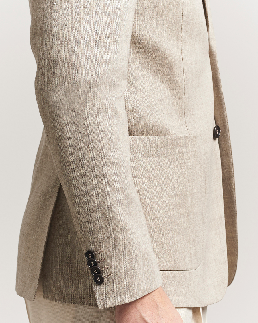 Homme | Blazers | Tiger of Sweden | Justin Linen/Wool Blazer Soft Latte