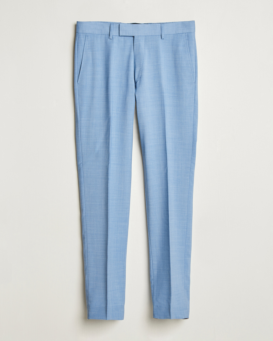 Homme | Pantalons | Tiger of Sweden | Tenuta Wool Trousers Rustic Blue