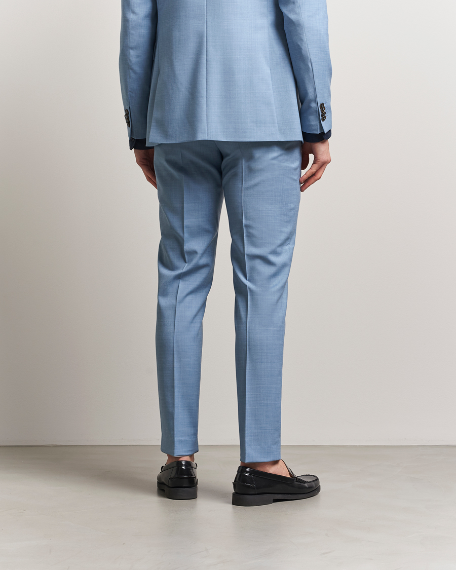 Homme | Pantalons | Tiger of Sweden | Tenuta Wool Trousers Rustic Blue
