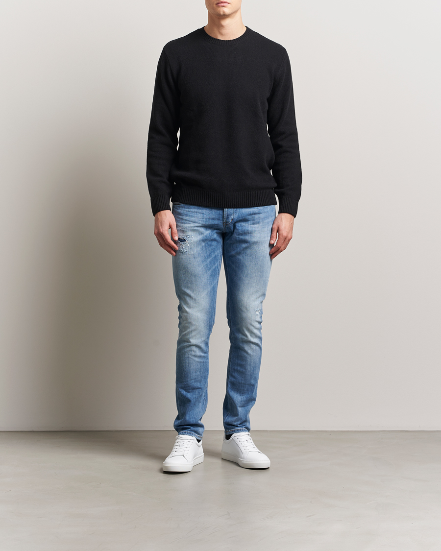 Homme | Jeans | Dondup | George Distressed Jeans Light Blue
