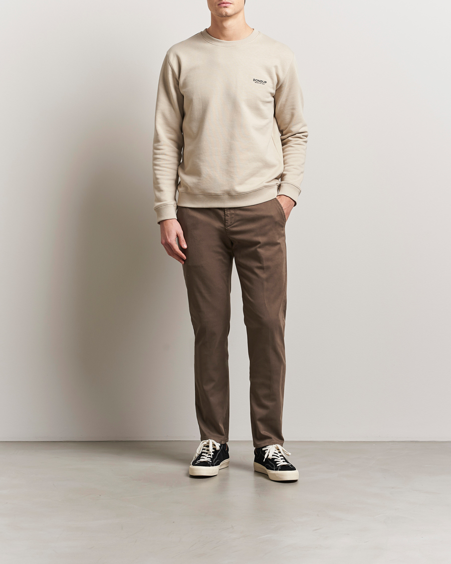 Homme | Pantalons | Dondup | Spiritisimo Peached Gabardine Chino Brown