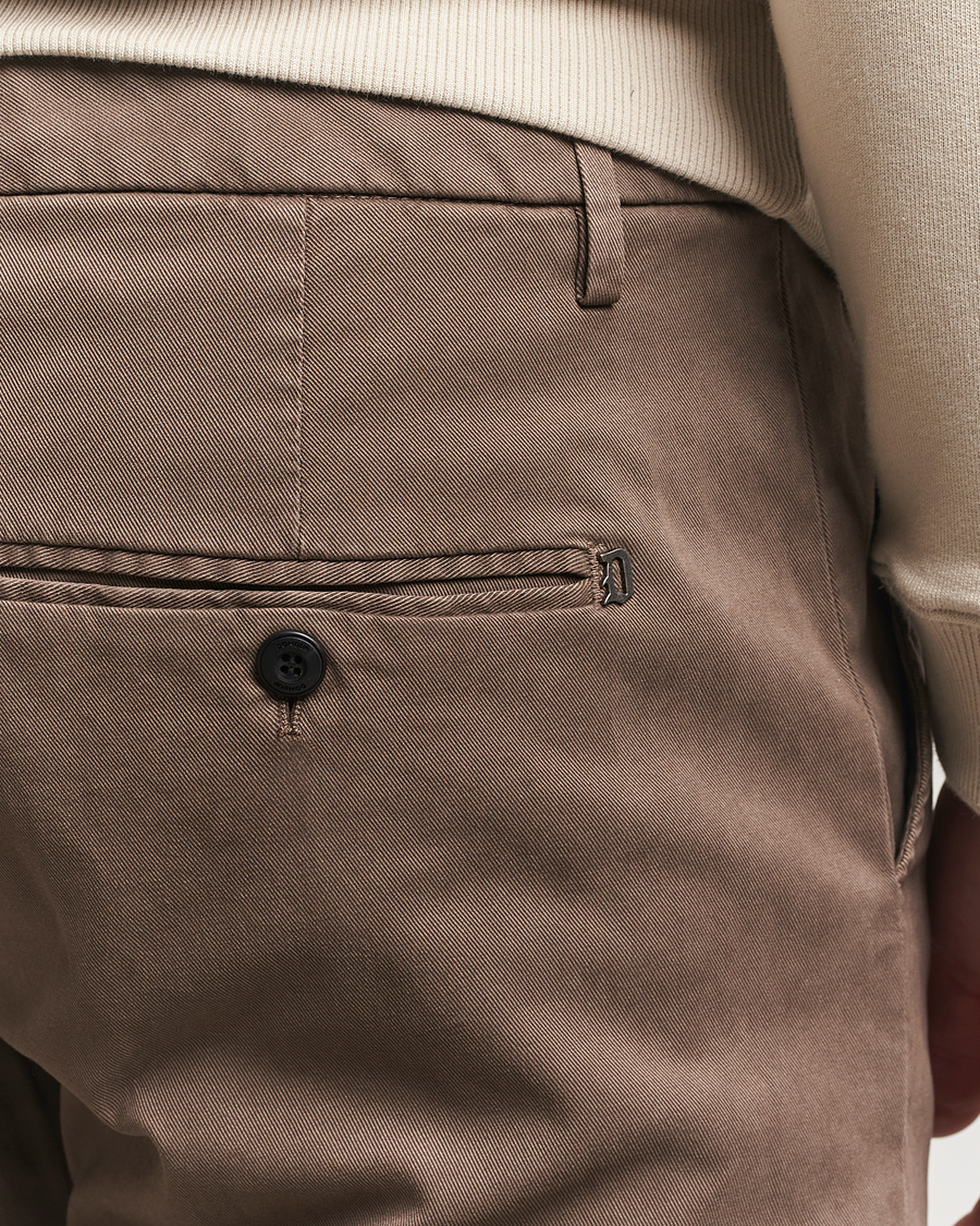 Homme | Pantalons | Dondup | Spiritisimo Peached Gabardine Chino Brown