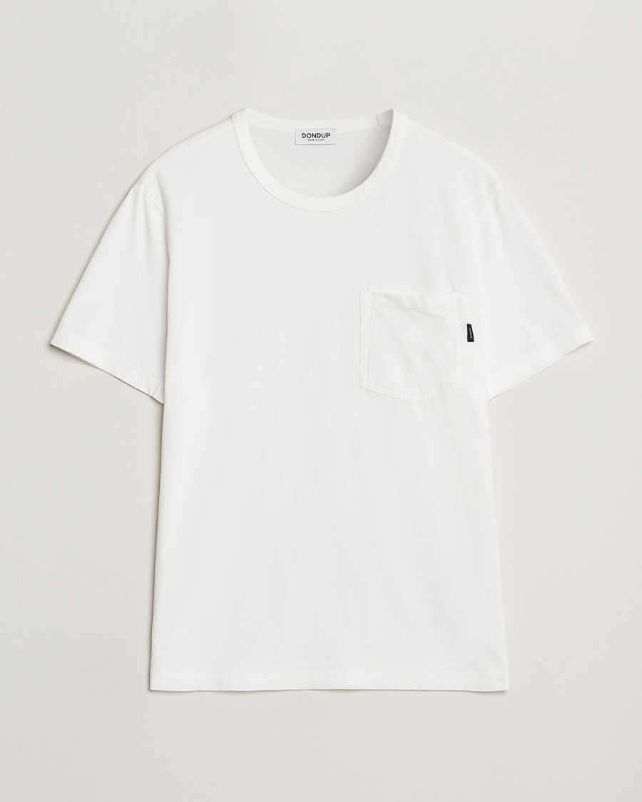 Homme | T-shirts | Dondup | Pocket Crew Neck T-Shirt White