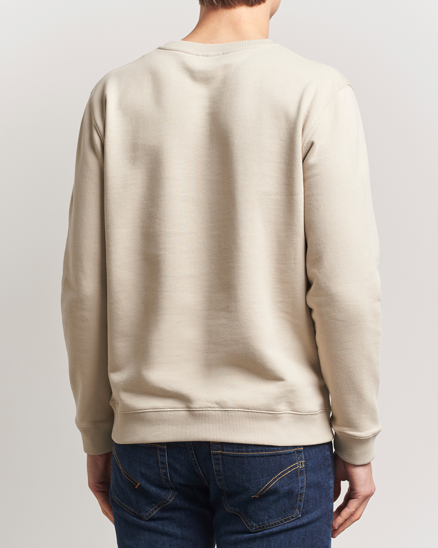 Homme | Pulls Et Tricots | Dondup | Logo Crew Neck Sweatshirt Sand