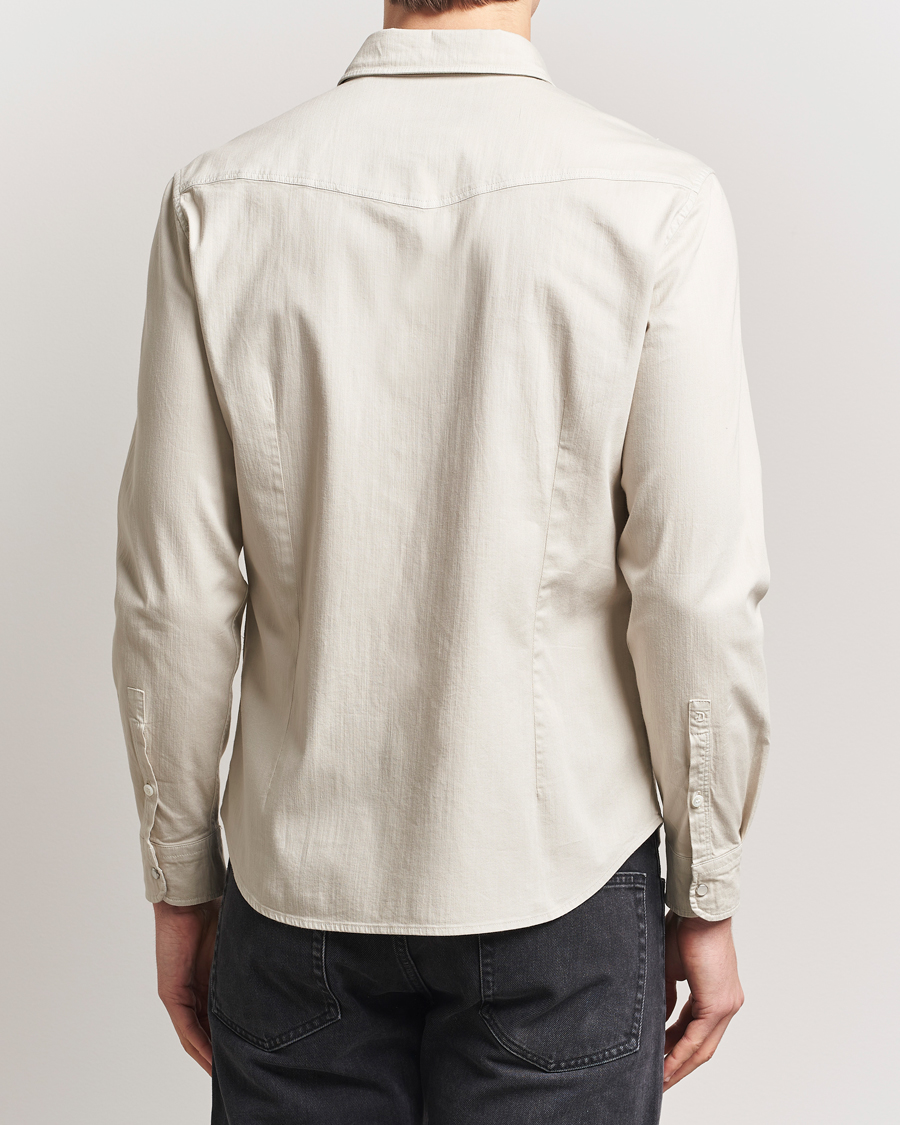Homme | Chemises | Dondup | Slim Fit Pocket Denim Shirt Ecru